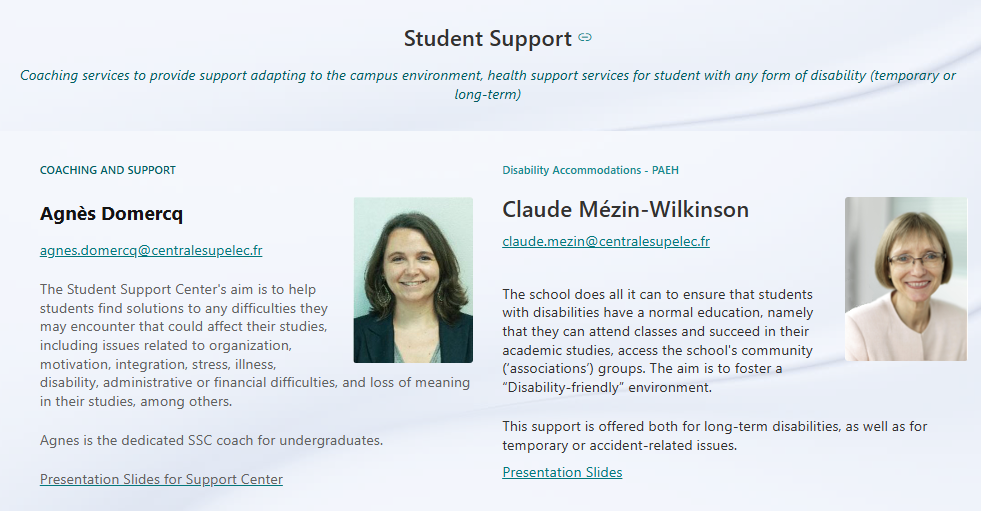 student support